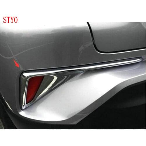 STYO Car ABS Exterior Rear Fog Light Lamp Cover Trim For TOYOTA1 C-HR CHR 2017 2018