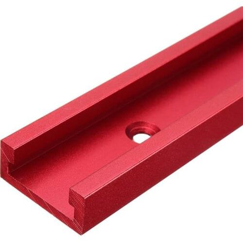 300-1000mm Universal Red T-slot T-track Miter Track Jig Fixture Slot 30x12.8mm For Table Saw Router Table Woodworking Tool