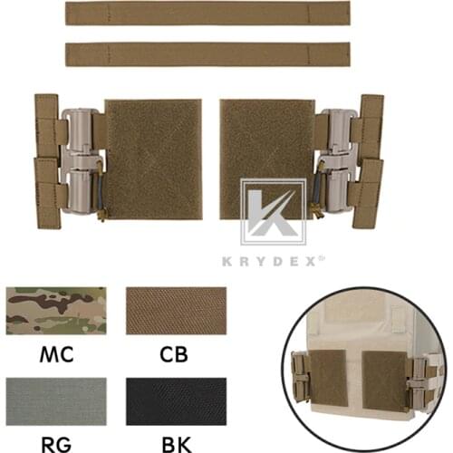 KRYDEX Tactical Quick Release Assembly Tube Cummerbund Adapter High Speed Buckle Rapid Connector For Plate Carrier Armor Vest