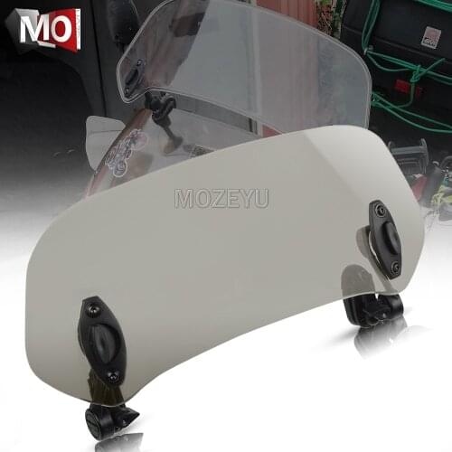 Motorcycle Windshield Extension Spoiler Windscreen Air Deflector For Honda CRF150R CROSSRUNNER 800 Deauville NT 600 700 FMX 650