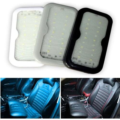 Universal Car Reading Ceiling Lamp Touch Type Car Interior Night Ligh LED Ambient Light Portable Round USB Charging LED Light