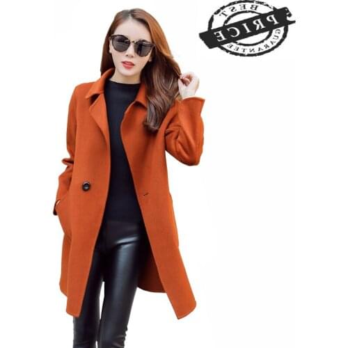 Women 2021 Coat Slim Fit Autumn Jackets Long Ladies Coats Elegant Sweet Jacket Female Casual Clothes Manteau Femme LWL65a