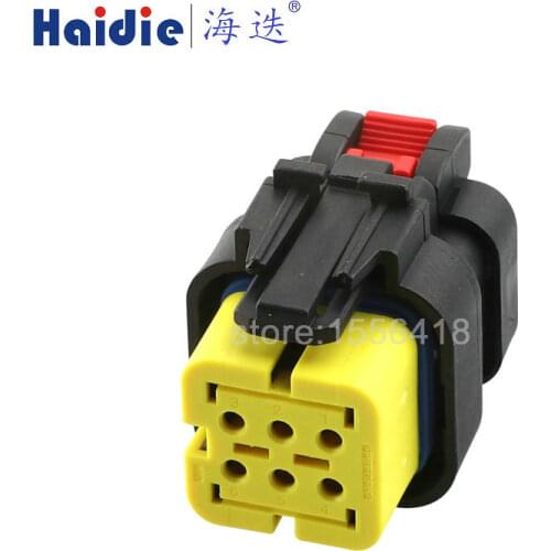 Free shipping 2sets 6pin auto electrical housing plastic wiring harness connector 776433-3