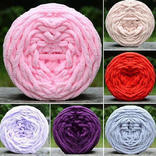100g/Ball Super Thick Yarn Soft Polyester Yarns Large Yarn Bulky Arm Roving Knitting Blanket Spinning Yarn Polyester 2020