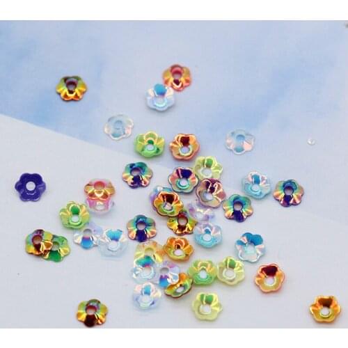 20g plum flower 5mm sew on Loose Sequins Paillette Sewing Craft For Wedding Decoration Garment Dress Shoe Cap bag DIY Accessory