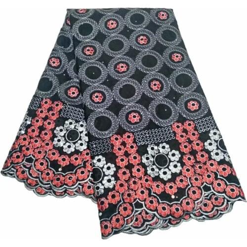 5yards African Swiss Lace Fabric High Quality Cotton Embroidery Lace Swiss Voile Lace In Switzerland Dubai Fabric High Quality