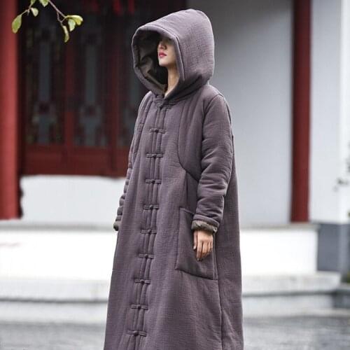 Elegant Wool Coat Female Winter Coat Women 2019 New Arrival Handmade Chinese Button Women Wool Jacket China Robe TA2193
