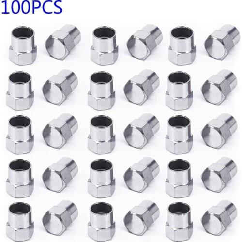 100Pcs Chrome Plated Car Truck Wheels Air Pressure Tire Valve Stem Valve Cap 9.4*12mm Tire Wheel Air Pressure Stem Valve Caps