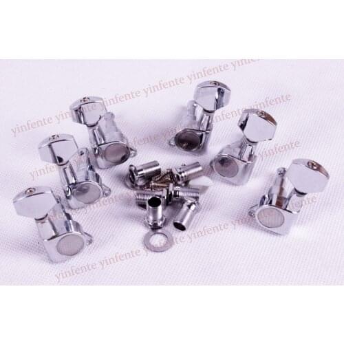 Chrome Guitar Tuning pegs machine heads Small button