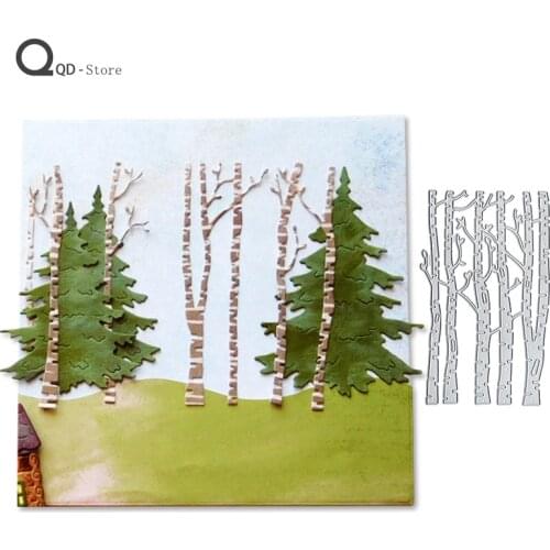 Scrapbook Metal Cutting Dies Childrens Educational Woods Autumn DIY Card Make Mould Model Craft Decoration New 2021 Wholesale