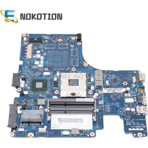 NOKOTION for Lenovo ideapad Z400 laptop motherboard LA-9061P REV 2A 14.1'' HM76 GMA HD4000 DDR3 full test