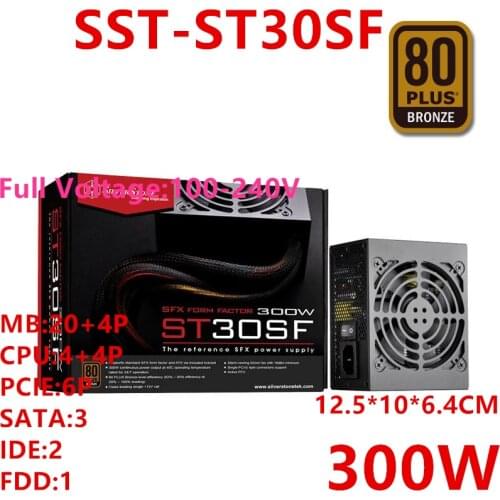 New Original PSU For SilverStone Brand SFX ITX Non-modular Game Mute Power Supply 300W Power Supply SST-ST30SF