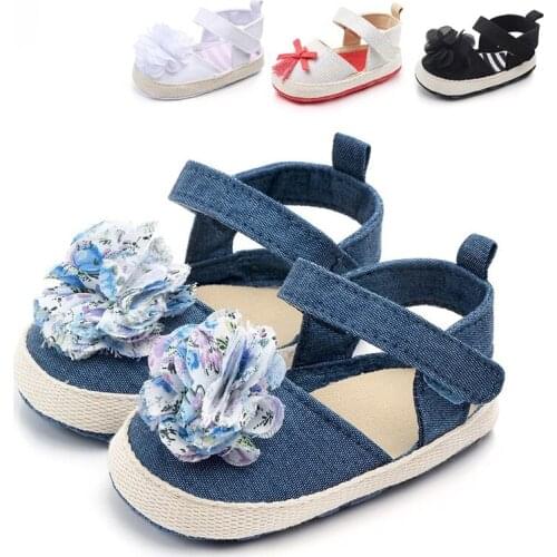 Newborn Shoes Sweet Light Flower Spring Summer Baby Girl First Walker Toddler Soft Soled Pram Crib Shoe 2019