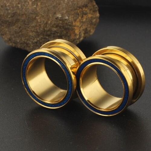 Piercing Jewelry Earrings Flesh Piercing Expander Simple Ear Plugs Jewelry Flesh Unisex Punk Ear Plugs Piercing Jewelry