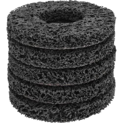 5Pcs 115x22mm Poly Strip Disc For Angle Grinder Abrasive Wheel Clean Remove Rust Paint Car Polisher Grinding Disc 40 Grit