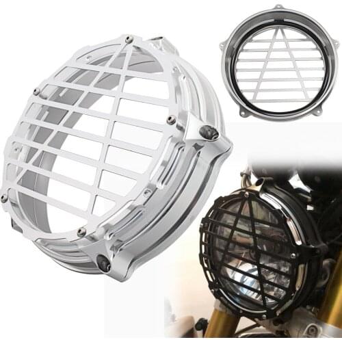 Motorcycle Silver AL Headlight Bezel Trim Ring For BMW R nineT R nine T R9T Scrambler 14-17 Headlamp Protector Cover Guard
