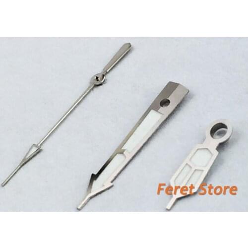 Silver Watch Hands Luminous Marker Fit Miyota 8205 8215 821A 82 series Mingzhu DG 2813 3804 Movement