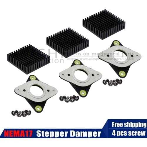 NEMA 17 Stepper Damper Meal & Rubber Stepper Motor Vibration Damper nema 17 Imported genuine shock absorber