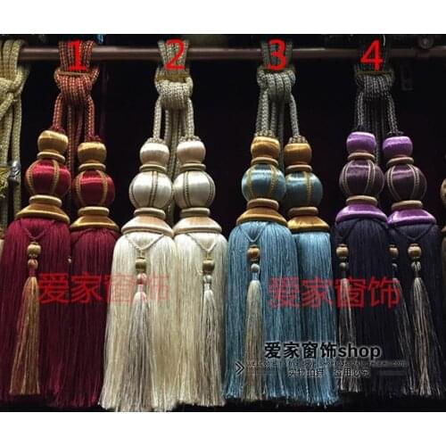 Special offer One pair of Continental curtains hanging ball Decorative hanging ball Lace curtains Curtain Accessories Adornment