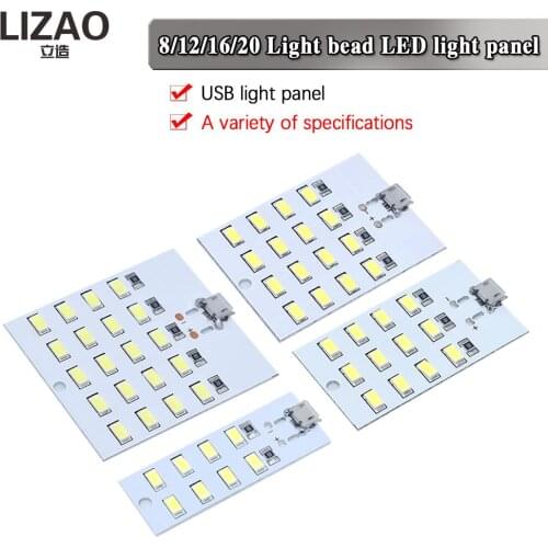 Mirco Usb 5730 LED Lighting Panel USB Mobile Light Emergency Light Night Light White 5730 Smd 5V 430ma~470ma DIY desk lamp