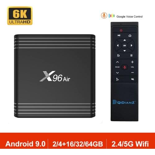 X96 AIR Amlogic S905X3 Quad Core Android 9.0 TV BOX 2.4G/5G Wifi BT Google Voice 8K Media Player Smart Mini Set Top Box X96air