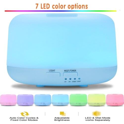 Creative 300ML Remote Control Aromatherapy Machine Ultrasonic Aromatherapy Humidifier 7 color LED light mute Air Purifier