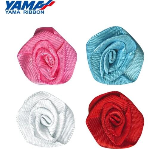 YAMA Rose Flower Ribbon Diameter 22mm±2mm 200pcs/bag Grils Dress Apparel DIY Accessories Wedding Party Decoration