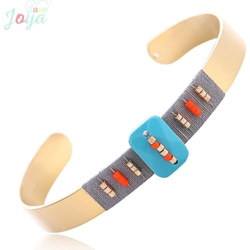 Badu Bohemia Stainless Steel Bracelet For Women Antique Gold Charm Bracelet & Bangle Party Jewelry Mothers Day Gift 2018