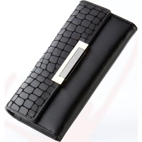 Fashion 2019 Women Wallet Genuine Leather Female Leather Purses Design Female Purse Money Bag Phone Pocket Carteira Feminina