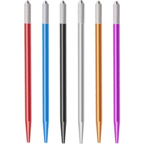 1pc Tattoo Pen Profession Metal Manual Permanent Equipment Makeup Microblading Pen Eyebrow Makeup Tattoo Microblading Pencil