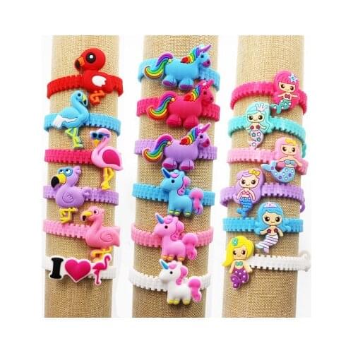 12pcs/lotCartoon animal bracelet birthday party offers gifts multi-colored animal bracelet birthday party offers gifts for guest