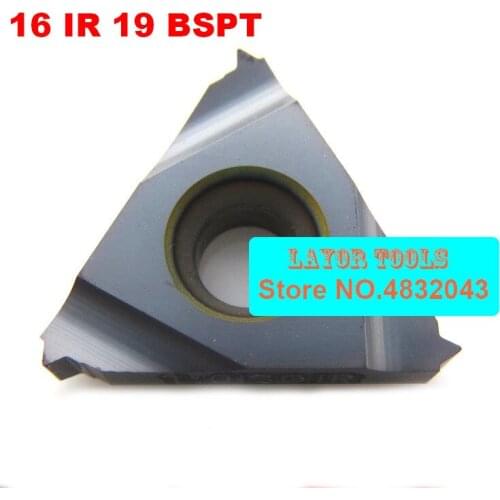 16 IR 19 BSPT Indexable Tungsten Carbide Threading Lathe Inserts for SNR Threaded Lathe Holder