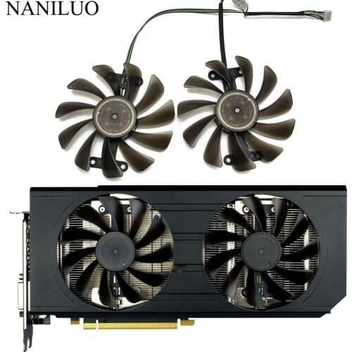 2pcs/lot For ELSA GTX 1070 1080 GPU Video Cards cooler VGA Fan GeForce GTX1070 GTX1080 8GB GLADIAC Graphics Card Cooling