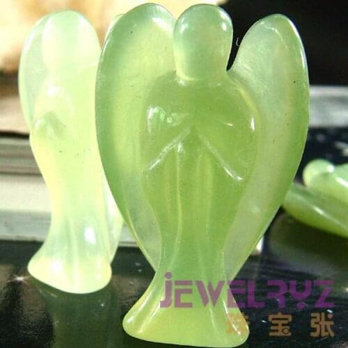 2020 New ! Fashion Natural China new mountain jades Angel Charms Statue Carved Angel Figurine With Wing Pendant BEAD Pendants