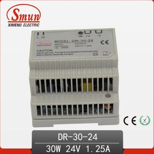 30W 24V 1.2A Single Output AC-DC Din Rail Switching Power Supply