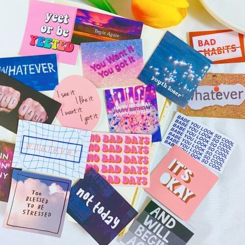 50PCS Pink Lost Diary Series Stickers DIY Scrapbook Bottom Collage Phone Diary Photograph Props Gift Sealing Decoration Material