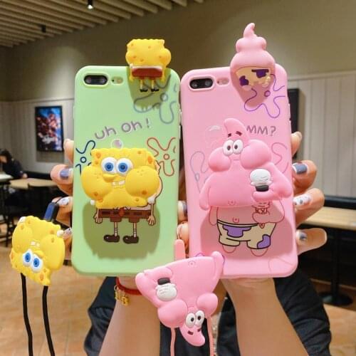For iPhone 12 11 Pro Xs Max Xs XR 6 7 8Plus SE 2020 Case TPU Case Holder Soft Phone Strap Rope Case