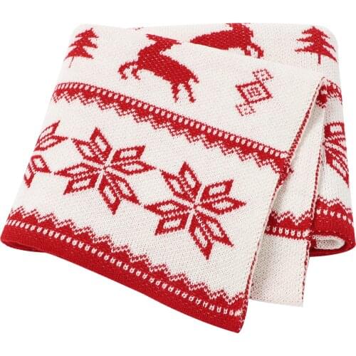 Baby Blanket for Uunisex Boy Girl Newborn Infant Christmas Warm Knit Blankets Swaddle Wrap Infant Crib Quilt Bedding Blankets
