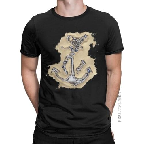 Chrome Anchor In Sand T-Shirts Men Vintage 100% Cotton Tees Round Neck Classic Short Sleeve T Shirts Designer Clothing