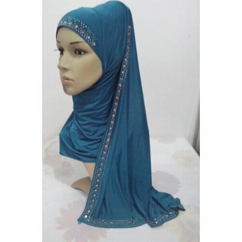 H979 new style pull on hijab with shawl wrap,amira hijab,fast delivery