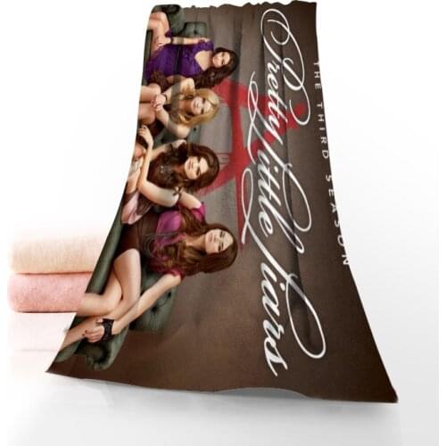 Pretty Little Liars Towel Printed Cotton Face/Bath Towels Microfiber Fabric For Kids Men Women Shower Towels 70X140cm