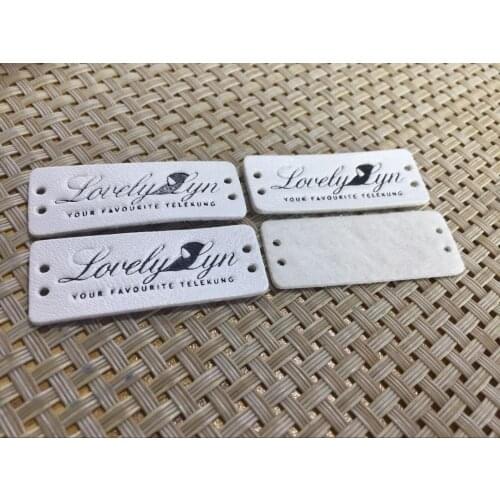 Custom made high quality leather label / leather patch /pu patch/main label/leather label
