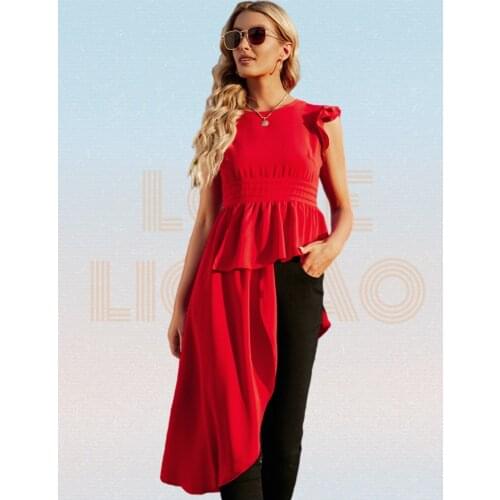 LOVE LICHAO Sleeveless Blouses