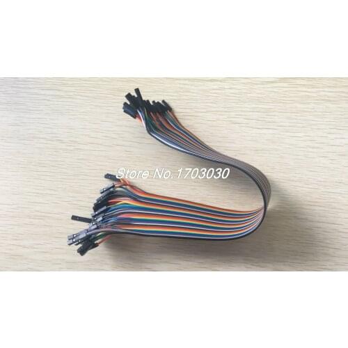 40p 2 Pcs 1P-1P Female to Female Breadboard Connect Test Jumper Cable Wire 30cm