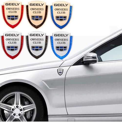 Metal Car Stickers Window Trunk Styling Decoration for Geely Emgrand EC7 EC8 X7 7 GE GT EV8 EX7 Vision CK GE MK Bl King Kong Gx7