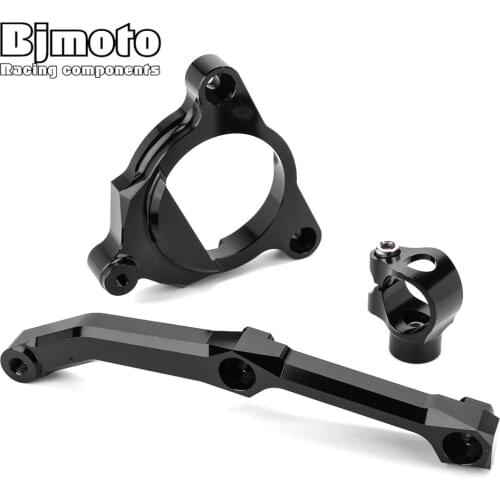 Bjmoto Motorcycle Z800 Z 800 Moto CNC Steering Damper Stabillizer Bracket Mount Kit For Kawasaki Z800 2013 2014 2015