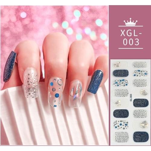 16tips Full Cover Nail Stickers Nail Art Nail Decoration Designer Self Adhesive Creative Nail Art Stickers for Girls
