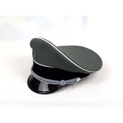 WWII WW2 GERMAN WHIPCORD ELITE HAT CAP SWEAT RING M LEATHER COLLECTION WAR REENACTMENTS