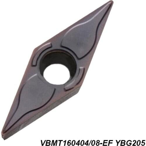 Original VBMT 160404-EF 160408-EF VBMT160404-EF VBMT160408-EF YBG205 Processing Stainless Steel Turning Tool Of CNC Carbide