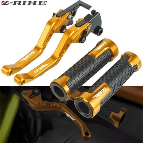 Motorcycle CNC Adjustable Brake Clutch Levers Handlebar Hand Grips For APRILIA RS125 RS 125 2006 2007 2008 2009 2010 Accessories